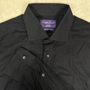 Ralph Lauren Purple Label Italy Men's Size 16.5 RLX Black Button Down Shirt